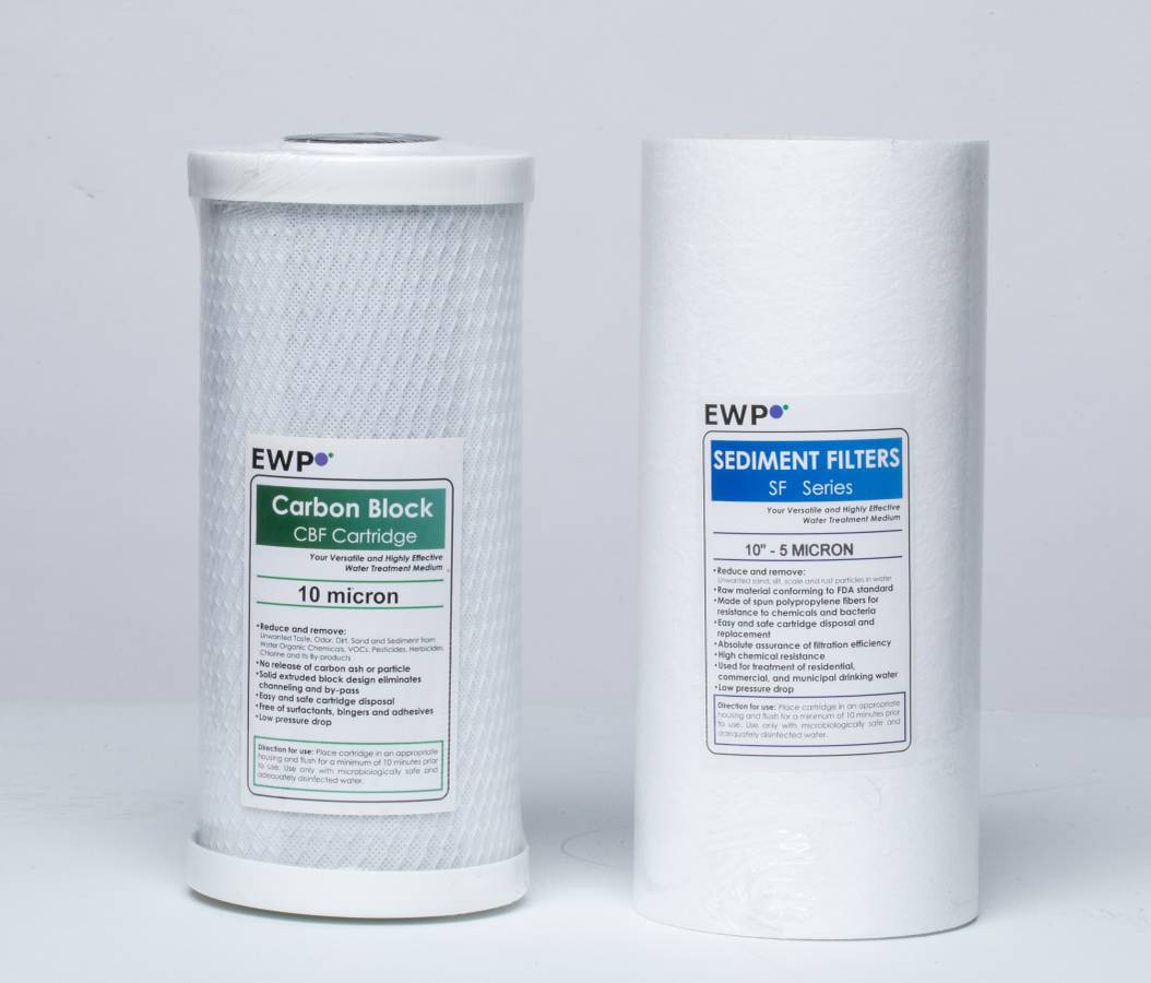 Cartuchos de filtro de agua. Sedimento y Carbón
