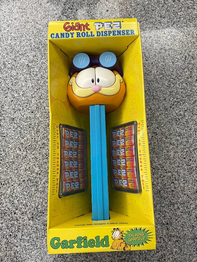 Dispensador de Pez gigante de Garfield que habla, nuevo en su caja