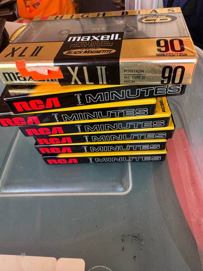 Cintas de audio de casete nuevas