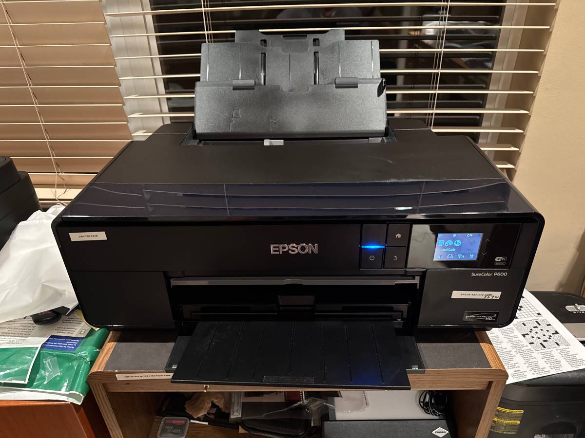 Impresora Epson SureColor P-600 y 11 tintas nuevas