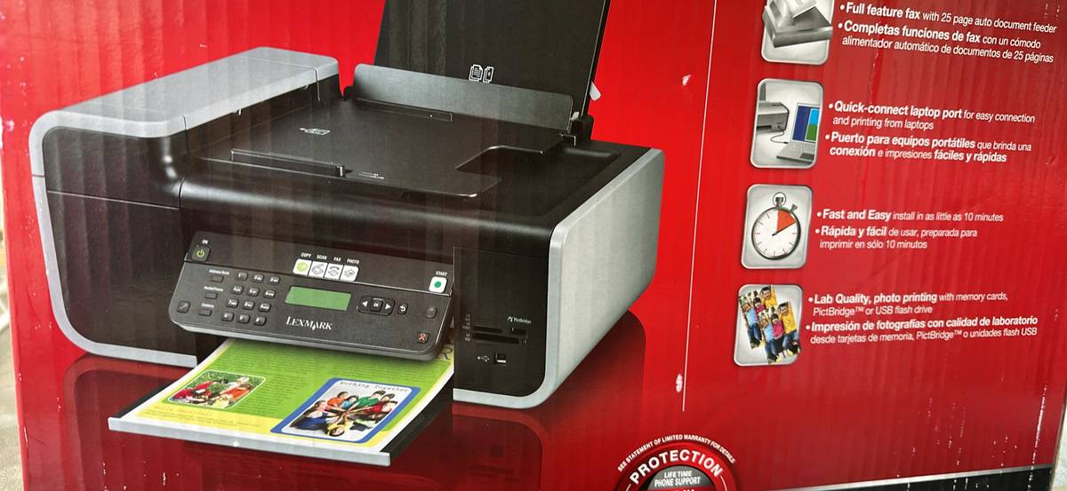 Lexmark Home & Student X5650 4 en 1 Impresión, Copia, Escaneo, Fax *Uso moderado