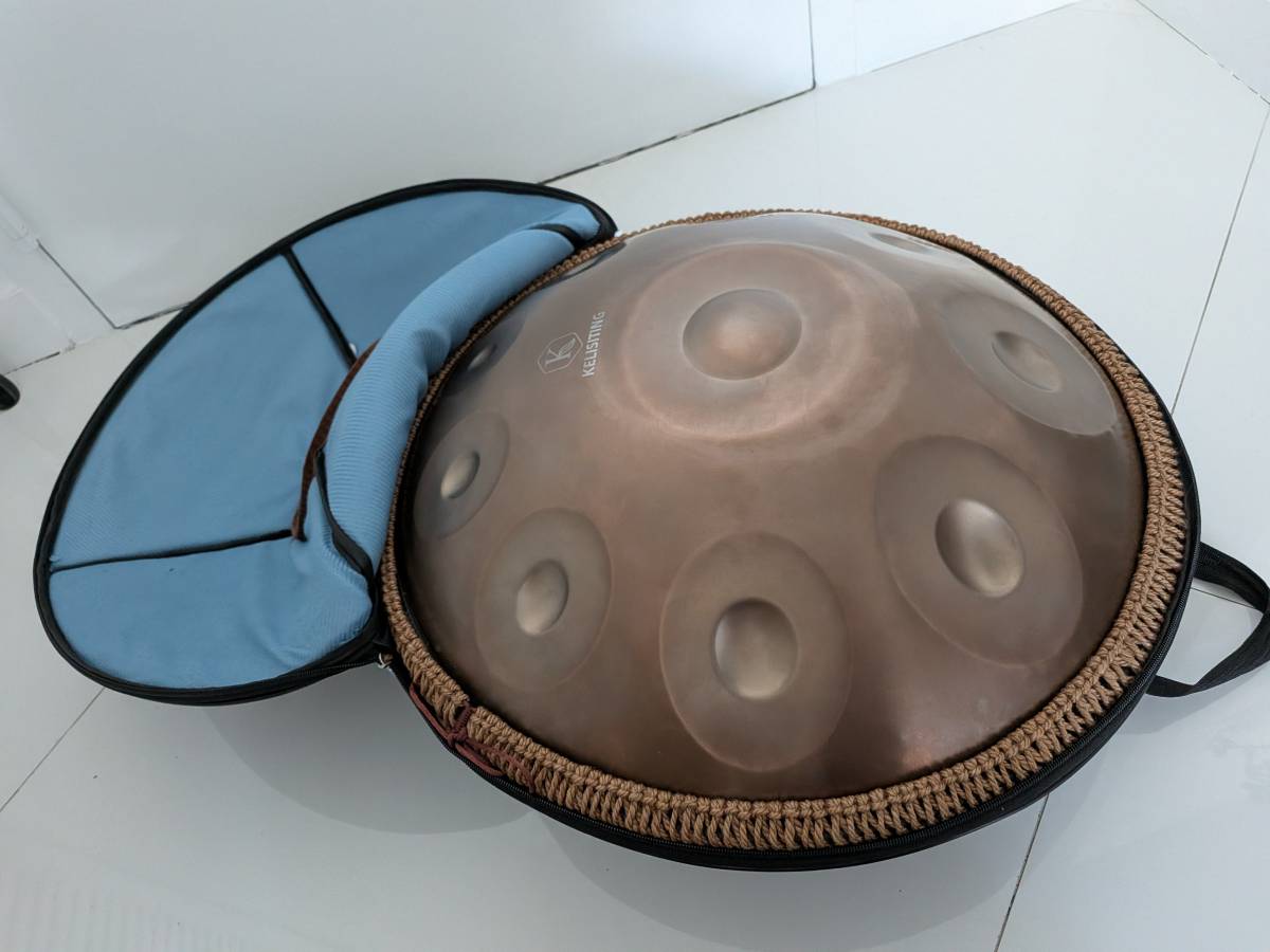 Handpan (CAJA ABIERTA) - Handpan en Re Menor Kurd