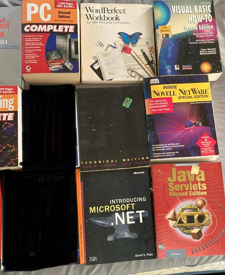 Libros de programación/computación "vintage"