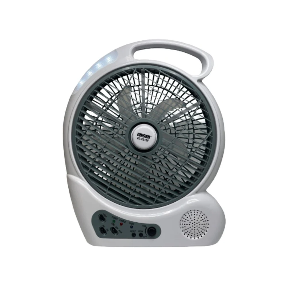 Ventilador Recargable Ludger de 10″ con Radio EL-8210F