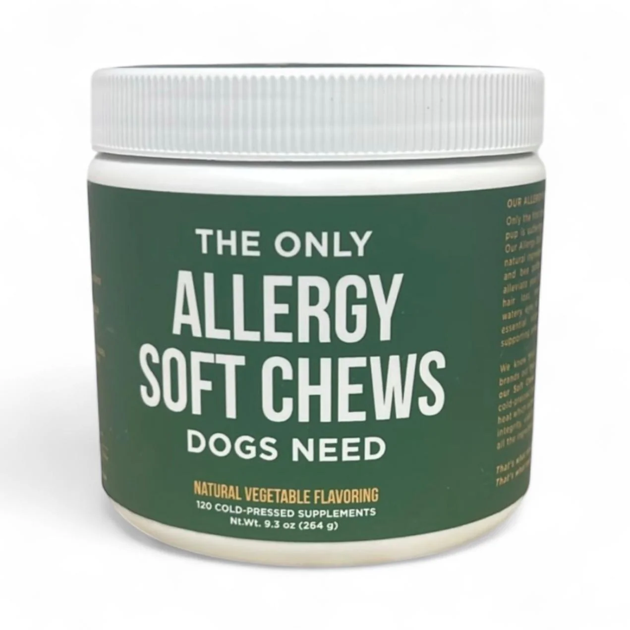 Golosinas masticables blandas para perros con alergias