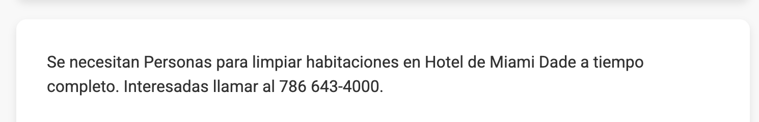 Personas para Limpieza