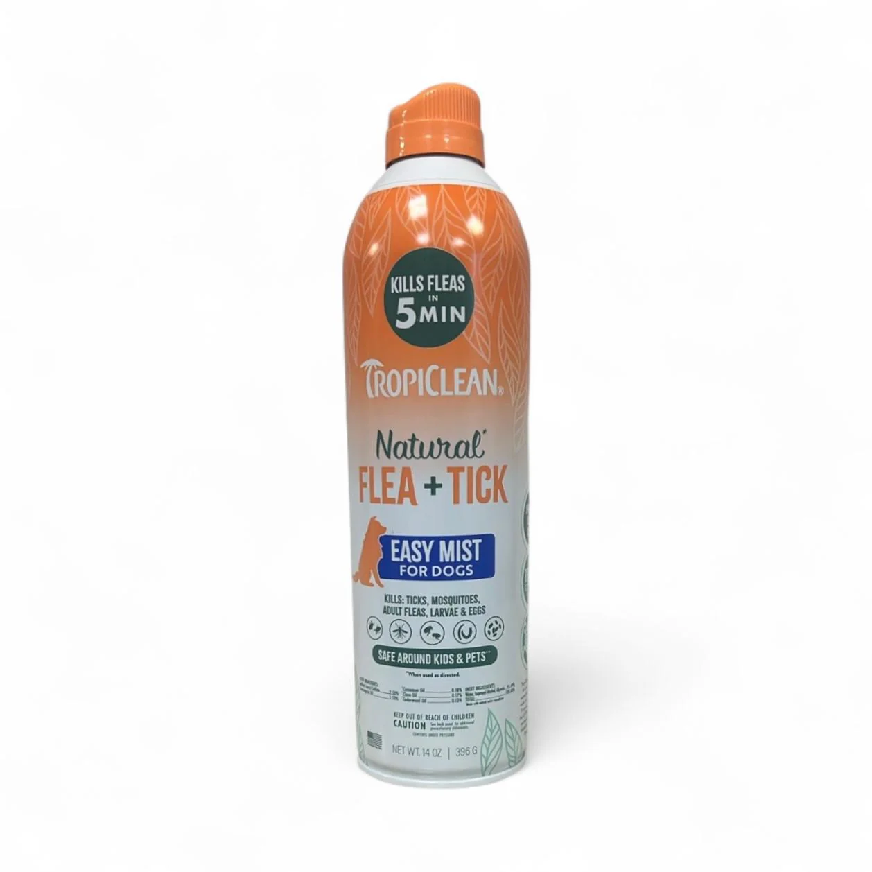 Spray natural antipulgas y antigarrapatas para perros