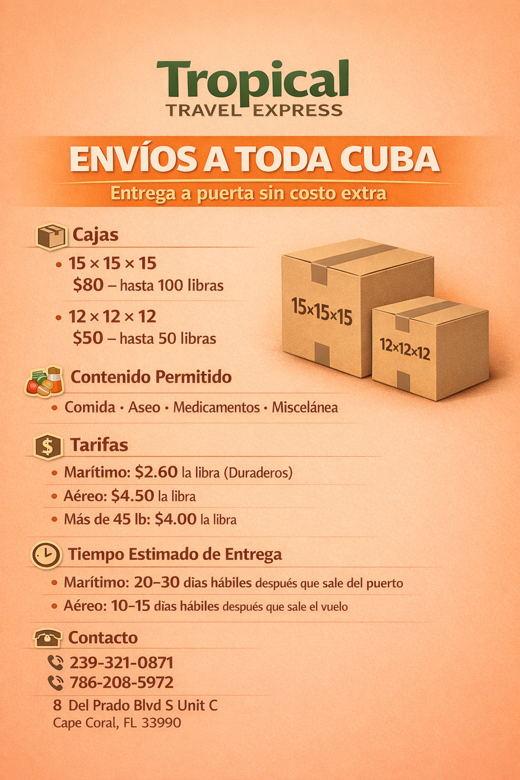 Envío de paqueteria