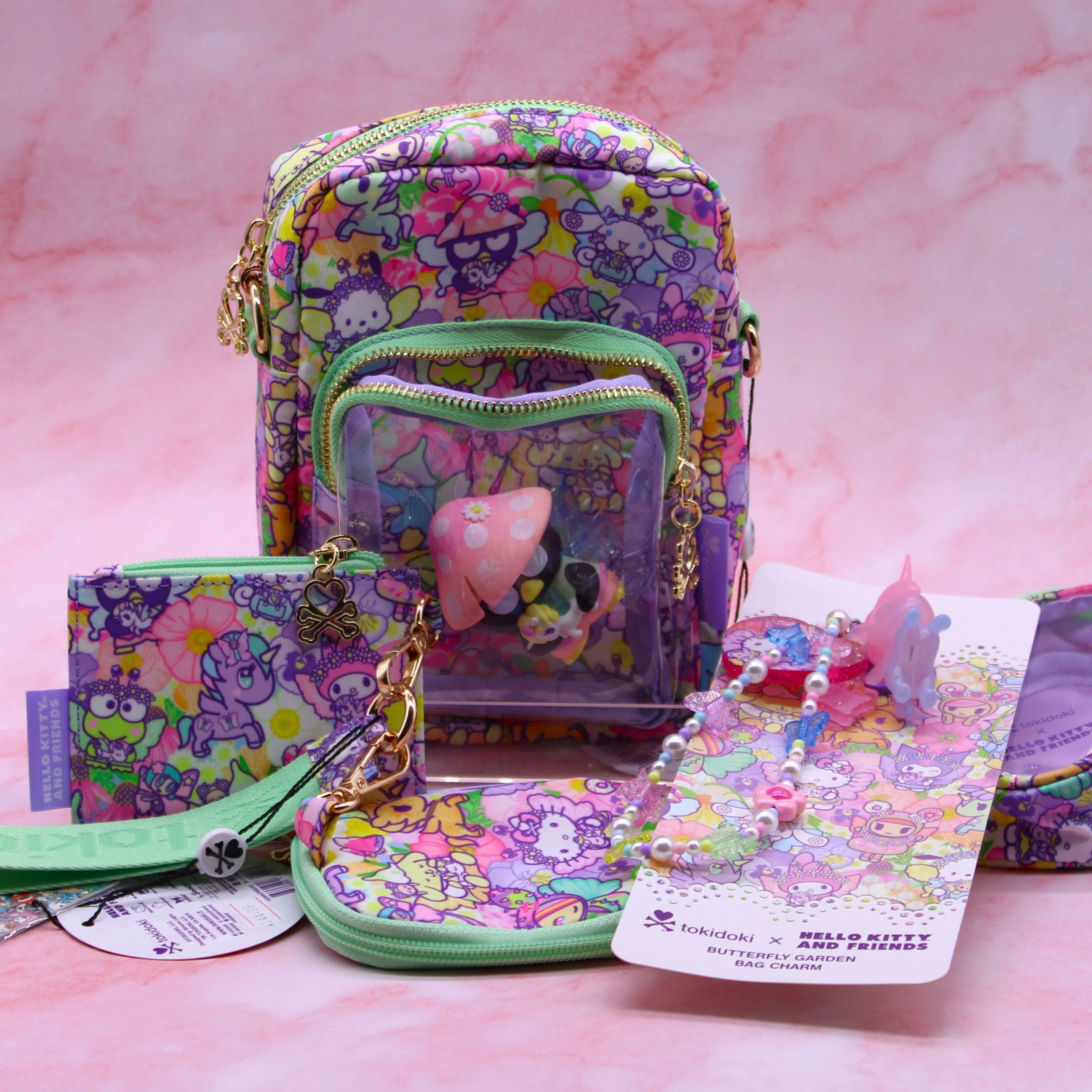 Bolso Cruzado Hello Kitty & Friends