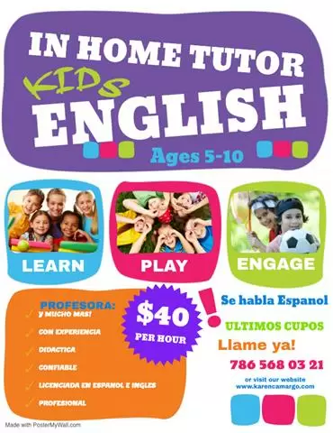 Niños: clases, tutorías de inglés