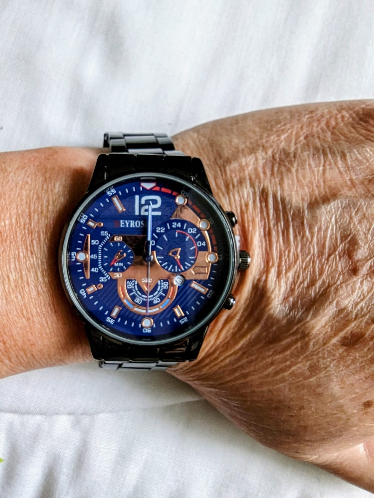 Reloj de Cuarzo para Hombre: de estilo casual, de negocios y con Fecha, marca Deyros.