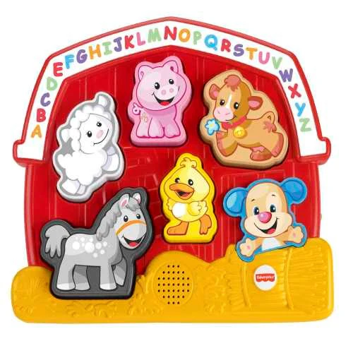 Rompecabezas de animales de granja para reír y aprender de Fisher-Price