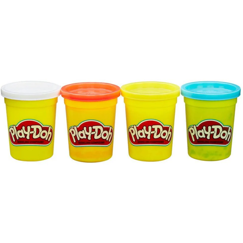 Play-Doh, paquete de 4 latas de 4 onzas (colores surtidos)