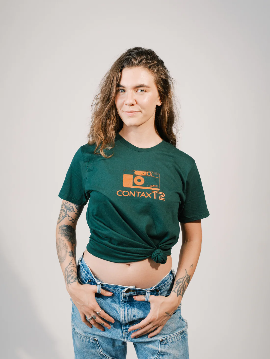 Camiseta «Film Camera» - Contax T2 - Verde bosque