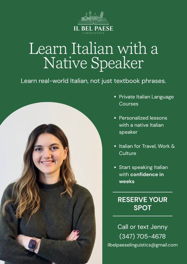 Aprende italiano con un hablante nativo: clases privadas