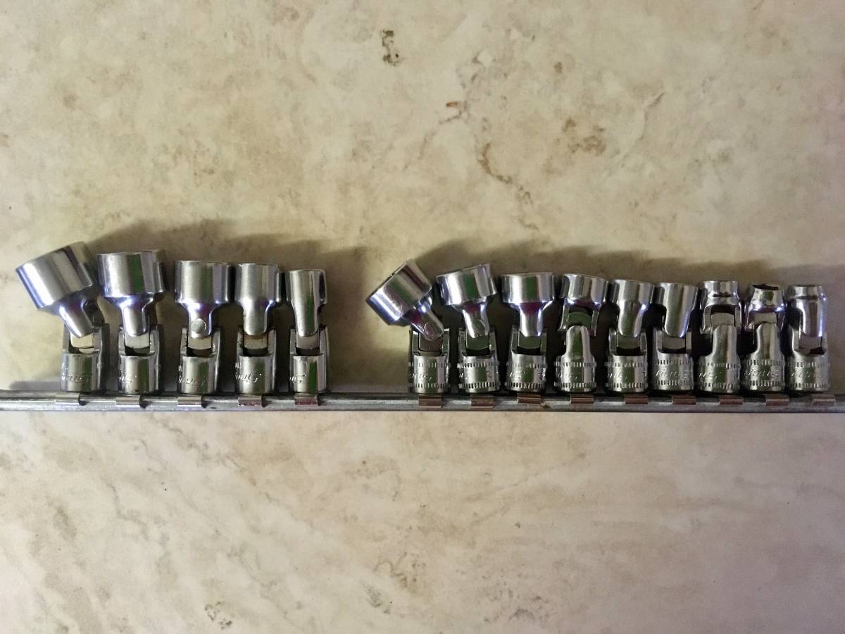 Juego de dados universales Snap-On métricos de 1/4”