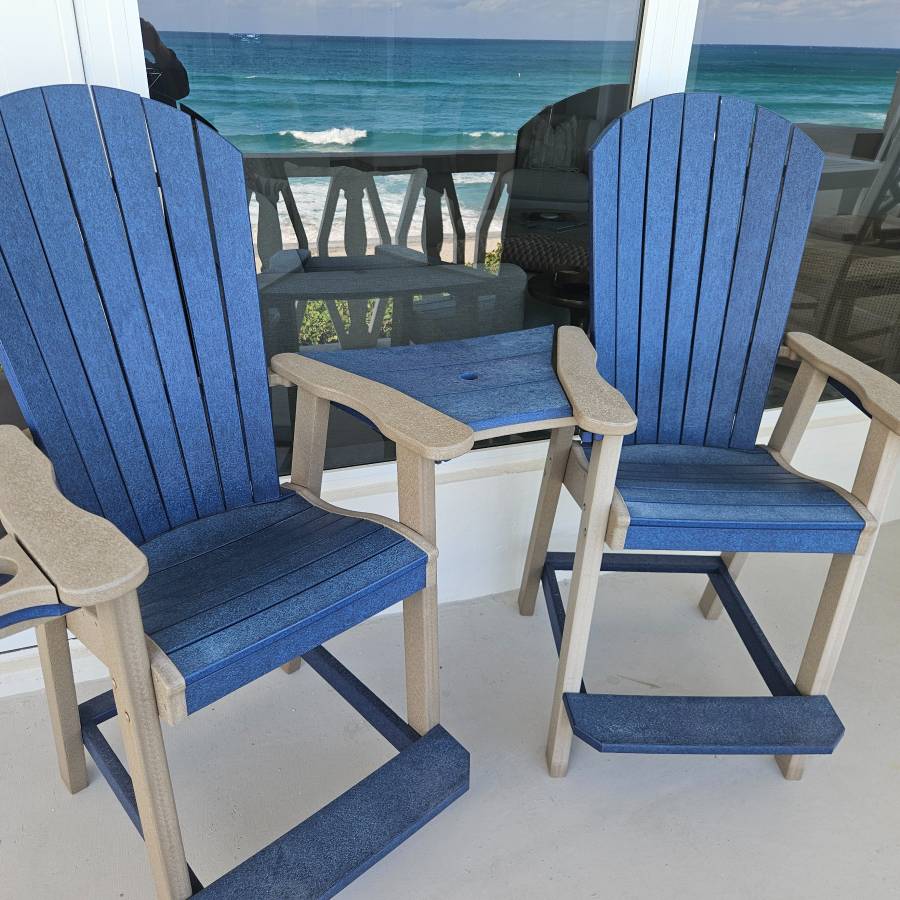 Juego de 2 sillas altas Finch Poly Hightop