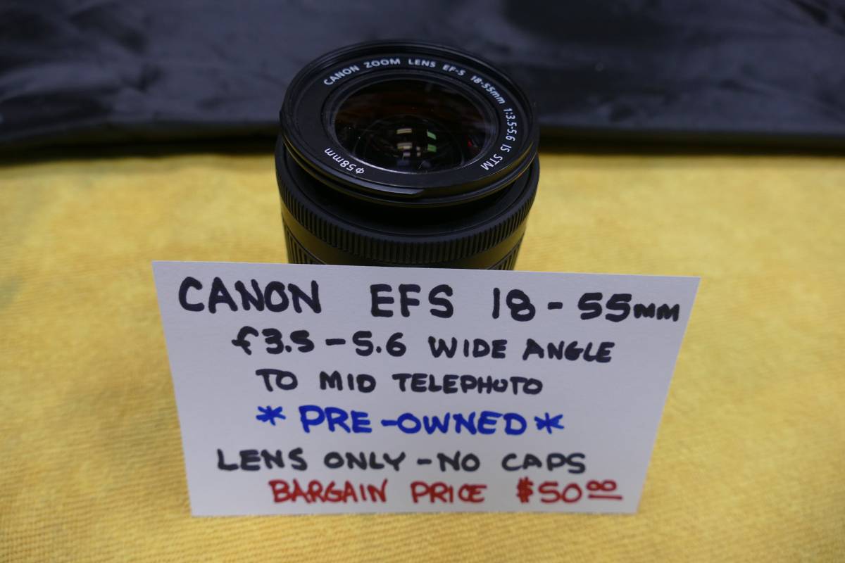 Lente Canon EFS 18-55 mm