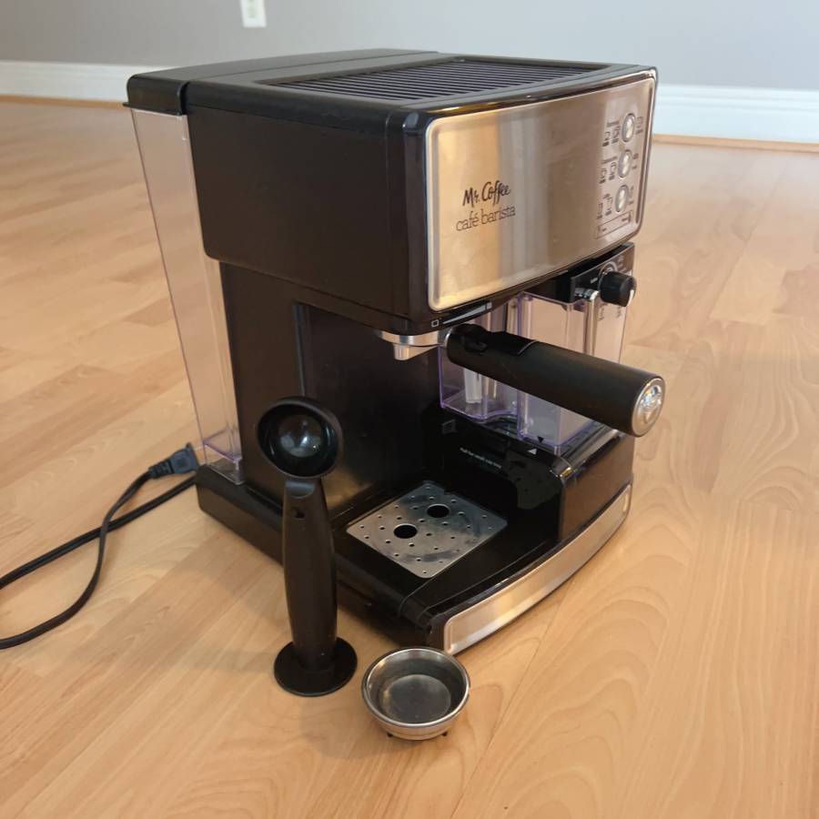 Máquina de espresso y molinillo de café